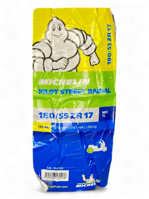 Llanta Michelin Pilot Street Radial 180/55Zr-17 Trasera-Mundimotos