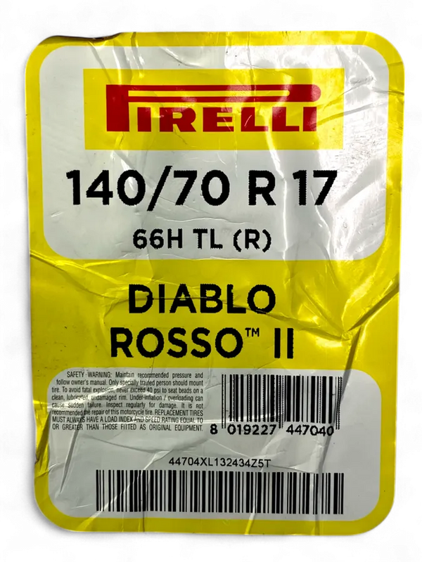 Llanta Pirelli Diablo Rosso 2 140/70R-17 Trasera-Mundimotos
