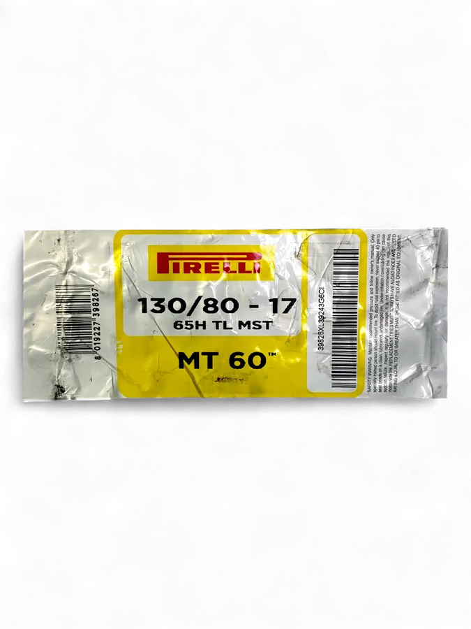 Llanta Pirelli Mt60 130/80-17 Trasera Neumatico-Mundimotos
