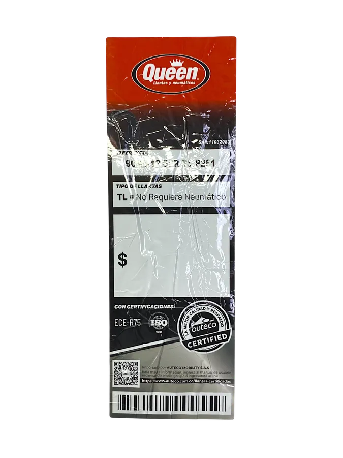 Llanta Queen Tire P281 9090-12 Sellomatic