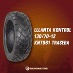 Cargar imagen en el visor de galería, Llanta Kontrol 130/70-12 Knt061 Trasera Tl Original - Mundimotos