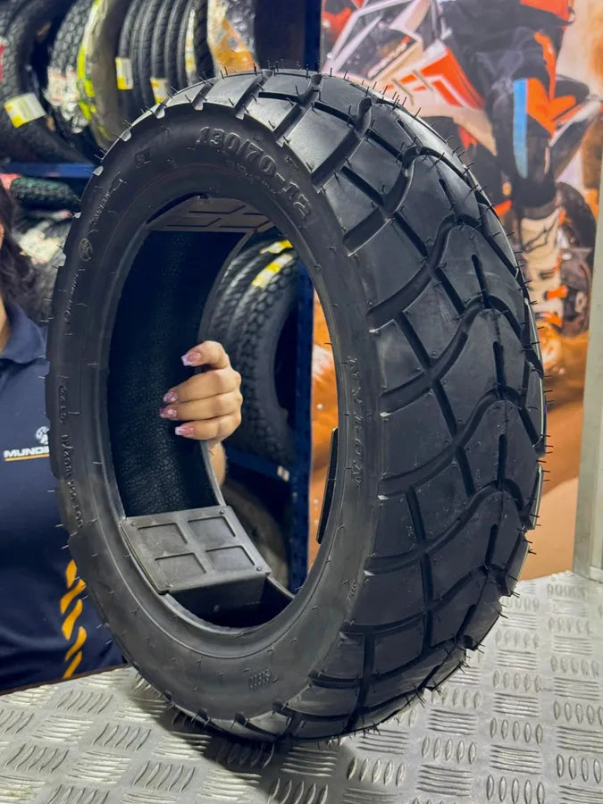 Llanta Kontrol 130/70-12 Knt061 Trasera Tl Original -  Mundimotos