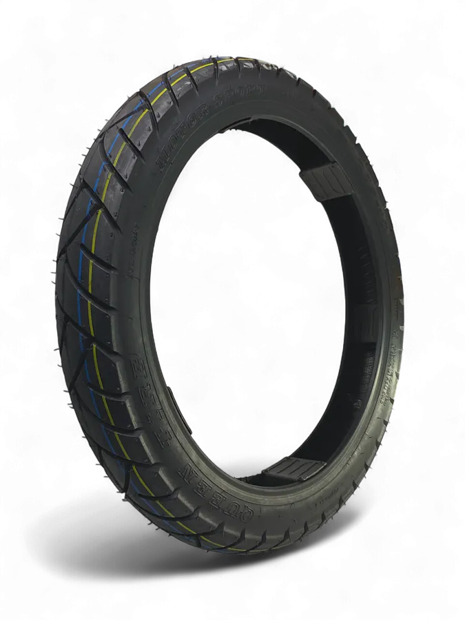 Llanta Queen Tire 17-275 Mr-109 frontalontal y Trasera- Tt Original - Mundimotos