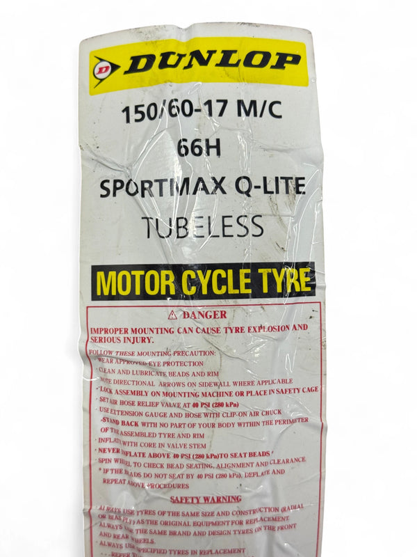 Llanta Sportmax Q‑Lite 150/60‑17 Dunlop – Llantas para moto - Mundimotos