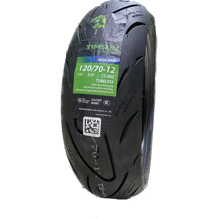 LLANTA 120/70-12 TL TS660 HIGH GRIP - Mundimotos