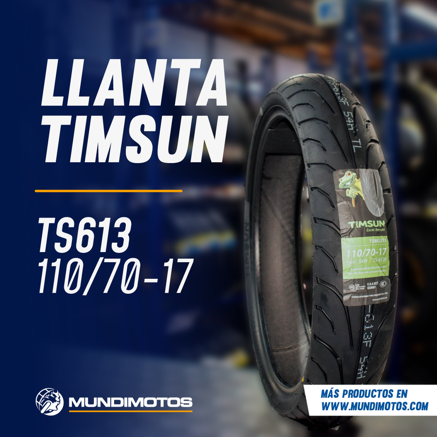 LLANTA 110/70-17 TS613 TL TIMSUN - Mundimotos