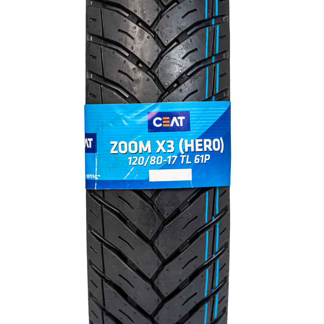 Llanta CEAT 120/80-17 ZOOM X3 Trasera Sellomatic