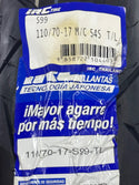 Llanta IRC IZ‑S S99 110/70‑17 TL FR/RR