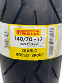 Llanta Pirelli Diablo Rosso Sport 140/70-17 65S TL RR | Mundimotos