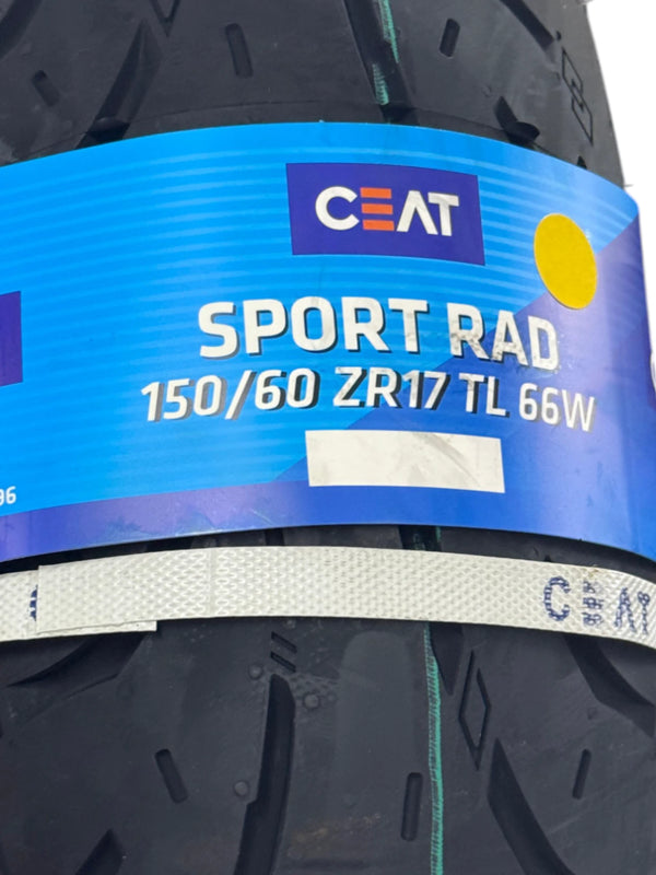 Llanta Sportrad 150/60ZR‑17 Ceat – Llantas para moto-Mundimotos