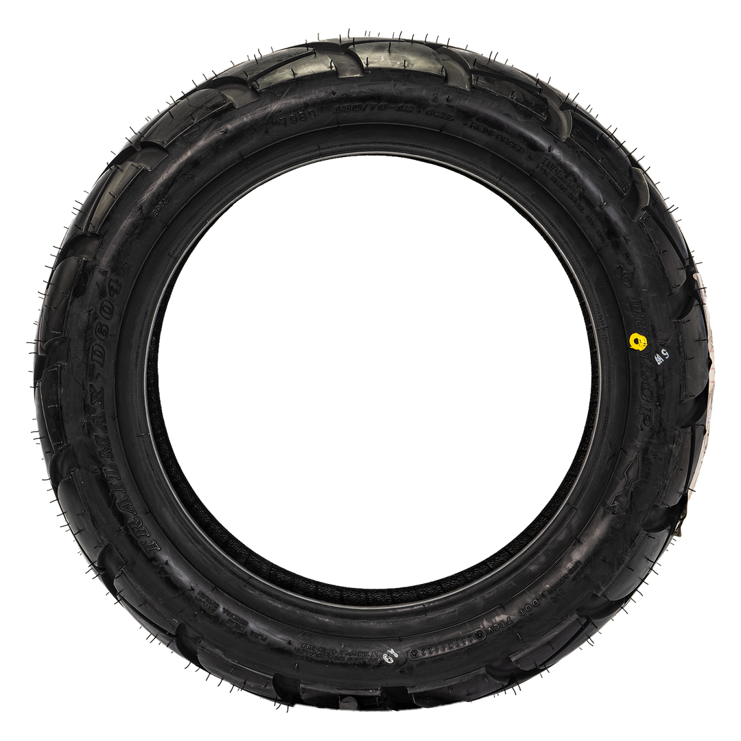 Llanta Dunlop 130/70-12 D604 TRAIL MAX Trasera - Mundimotos