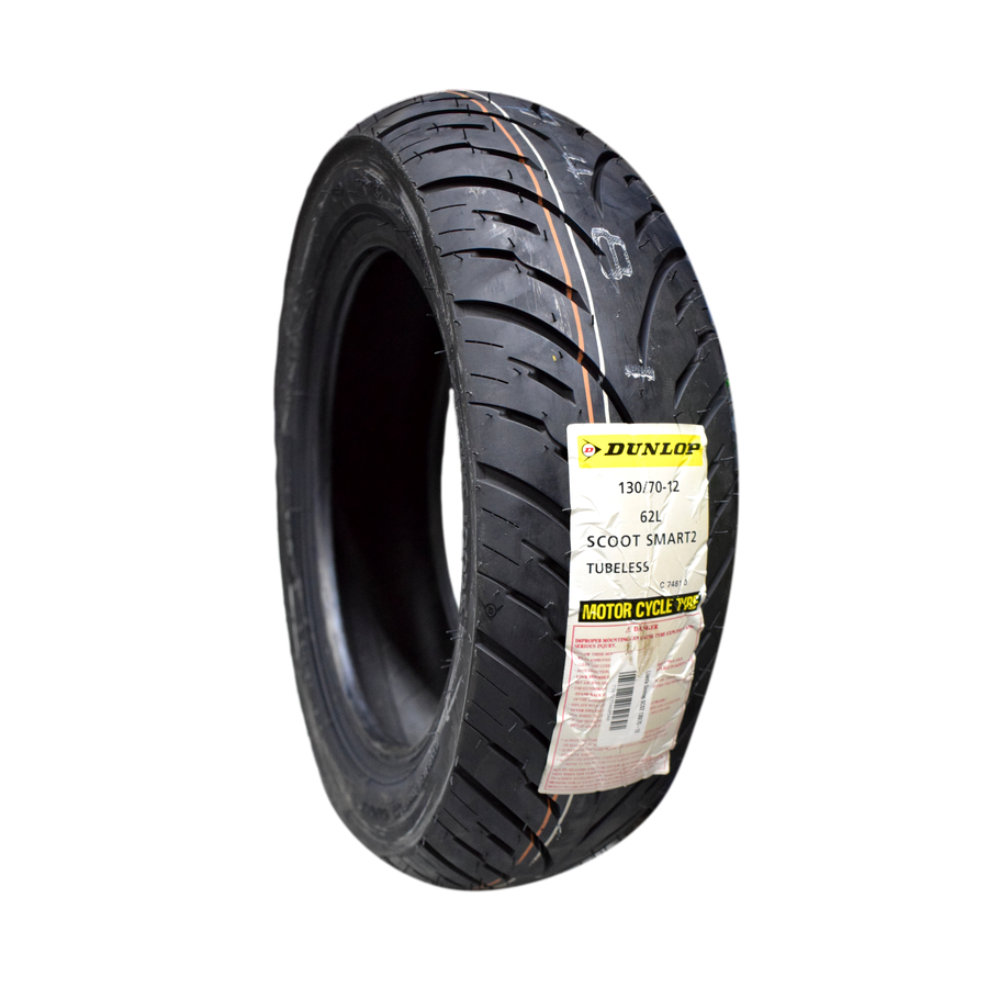 Scooter Tyre Dunlop 130/70-12 SCOOTSMART 62S TL Rear