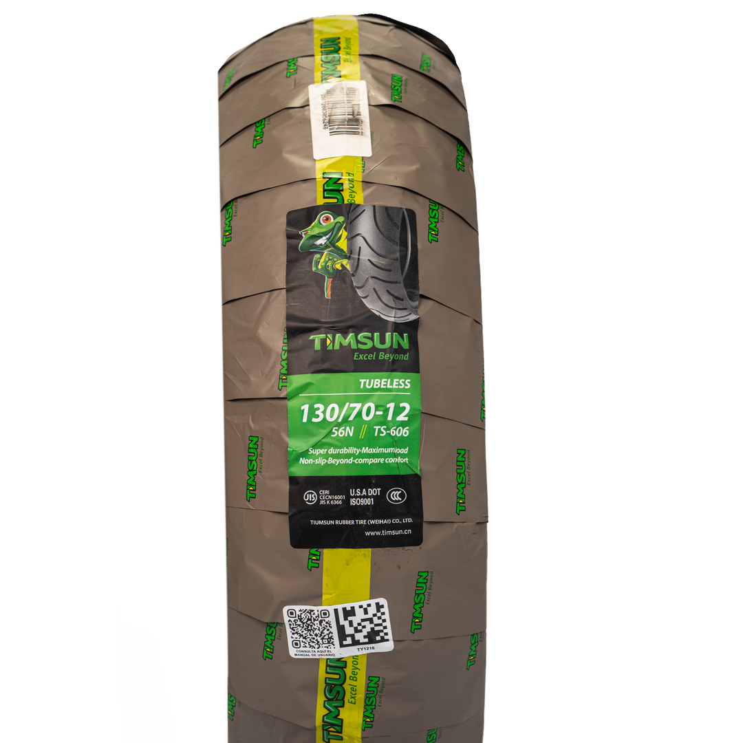 Llanta Timsun 130/70-12 TS606 Trasera Sellomatic - Mundimotos