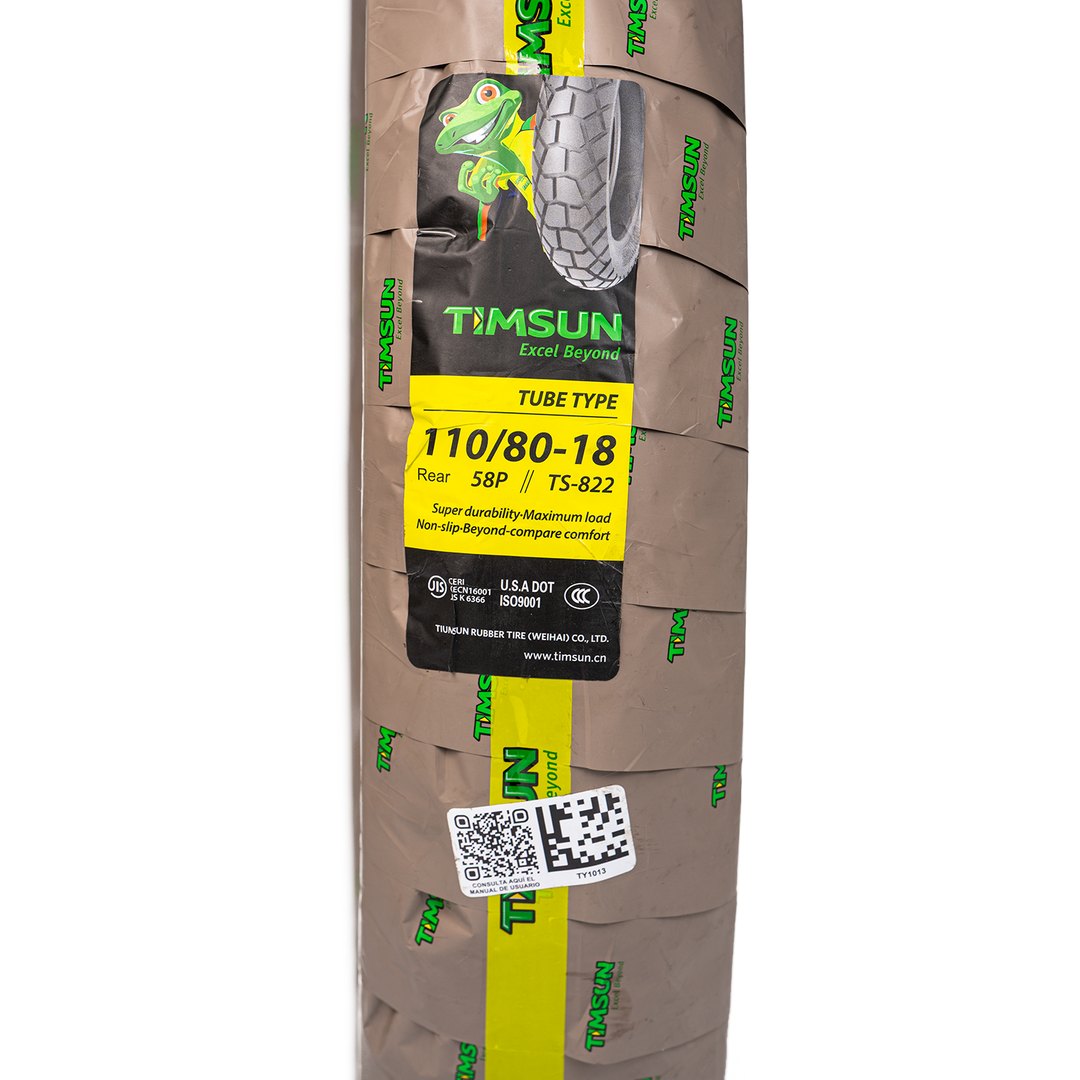 Llanta Timsun 110/80-18 TS822 Trasera Neumatico - Mundimotos