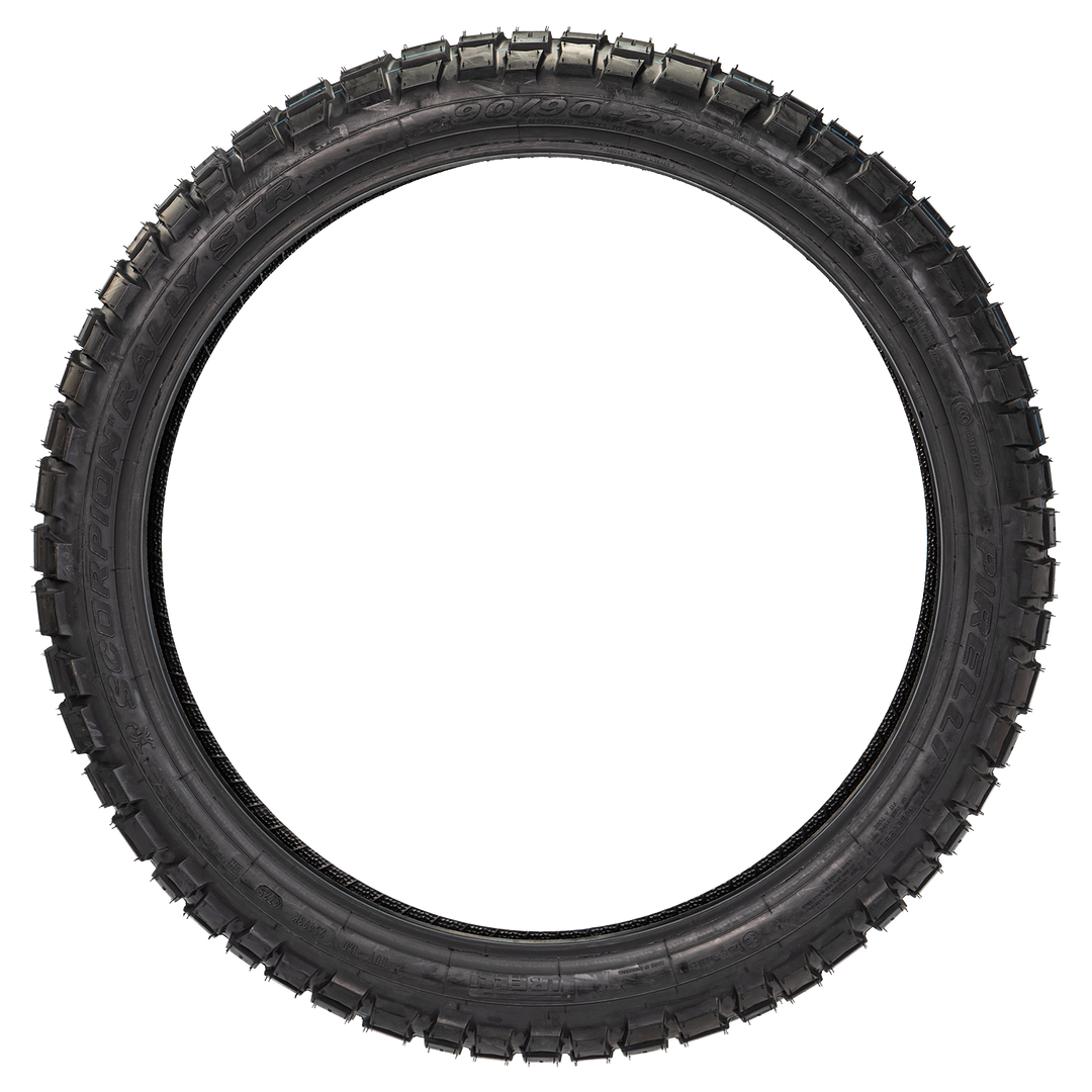 Llanta Pirelli 90/90-21 SCORPION RALLY STR Delantera Sellomatic - Mundimotos