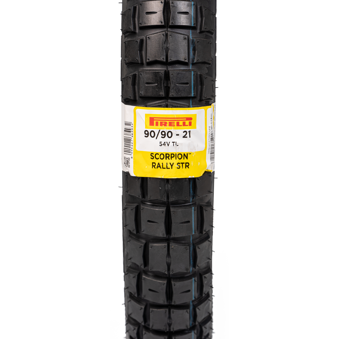 Llanta Pirelli 90/90-21 SCORPION RALLY STR Delantera Sellomatic - Mundimotos
