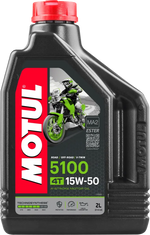 Cargar imagen en el visor de galería, Motul 15W50 Semisintético 5100 4 Tiempos 2 Litros