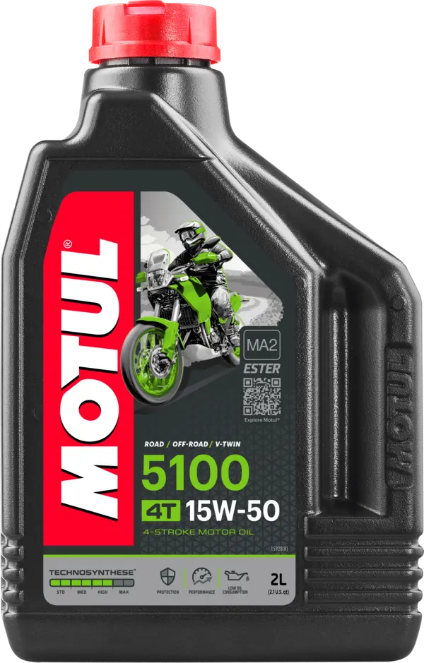 Motul 15W50 Semisintético 5100 4 Tiempos 2 Litros