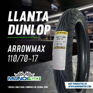 Llanta Dunlop 110/70-17 Arrowmax Gt 601 Delantera Tl Original - Mundimotos