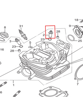 Guía de Válvula de Admisión Karizma Hero Original