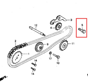 Perno del Tensor de Cadenilla C70 - C90 Hero Original - Mundimotos