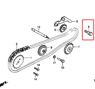 Perno del Tensor de Cadenilla C70 - C90 Hero Original