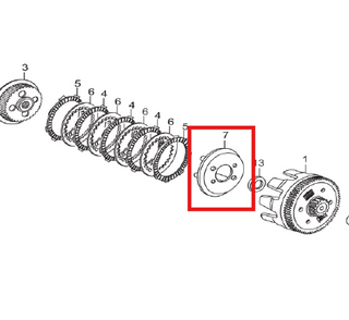 Porta resortes de clutch Hunk 150