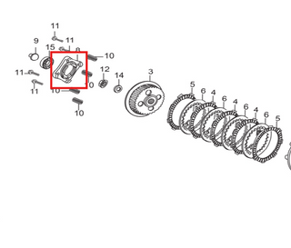 Porta Balinera de Clutch Thriller 150 - Hunk 150 Hero Original