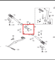 Soporte de Posapié Delantero Derecho Eco 100 Deluxe Hero Original
