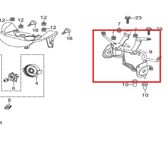 Soporte de Farola Eco 100 Deluxe Hero Original