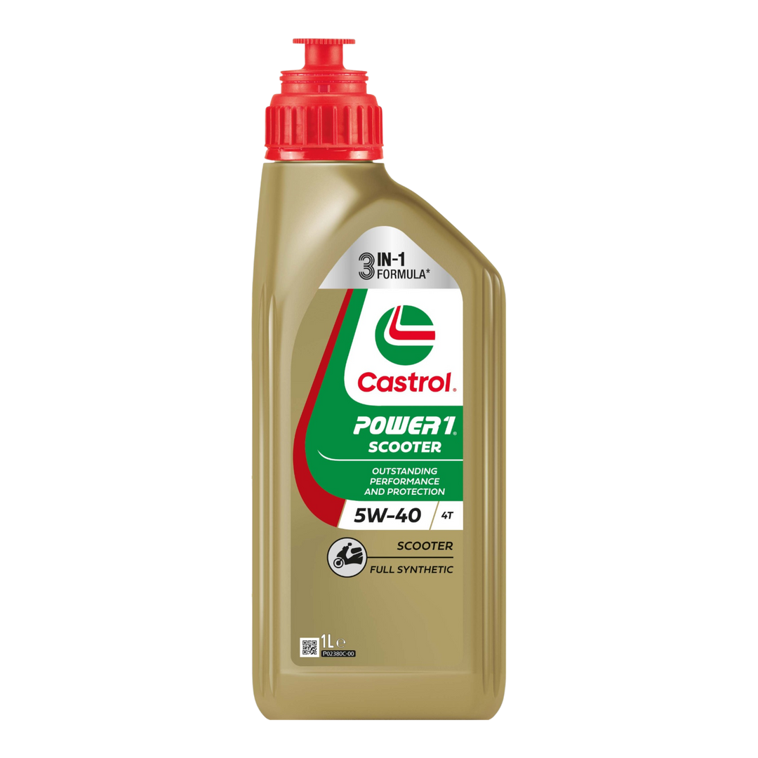 Aceite de Motor Castrol 5W40 Sintético Scooter Power1 4 Tiempos - Mundimotos