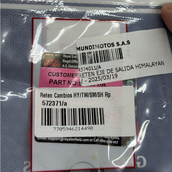 Retén Eje de Salida Himalayan 2 / Euro 4 Royal Enfield Original