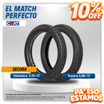Load image into Gallery viewer, Combo de Llantas CEAT | 300-17 y 275-17 Secura