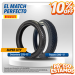 Cargar imagen en el visor de galería, Combo de Llantas Pirelli | 300-17 y 275-17 Super City