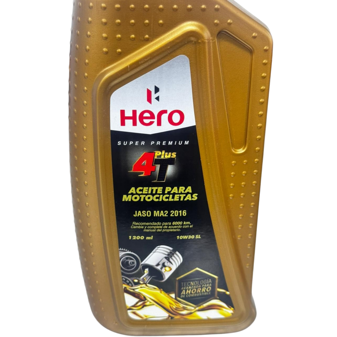 Aceite de Motor Hero 10W30 Semisintetico Freemplus 4 Tiempos - Mundimotos