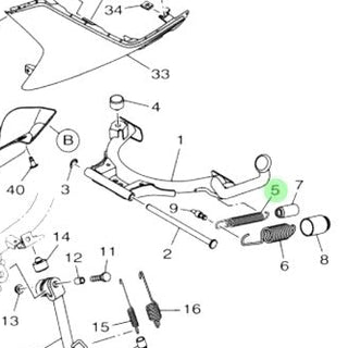 RESORTE GATO CENTRAL N MAX Yamaha Original