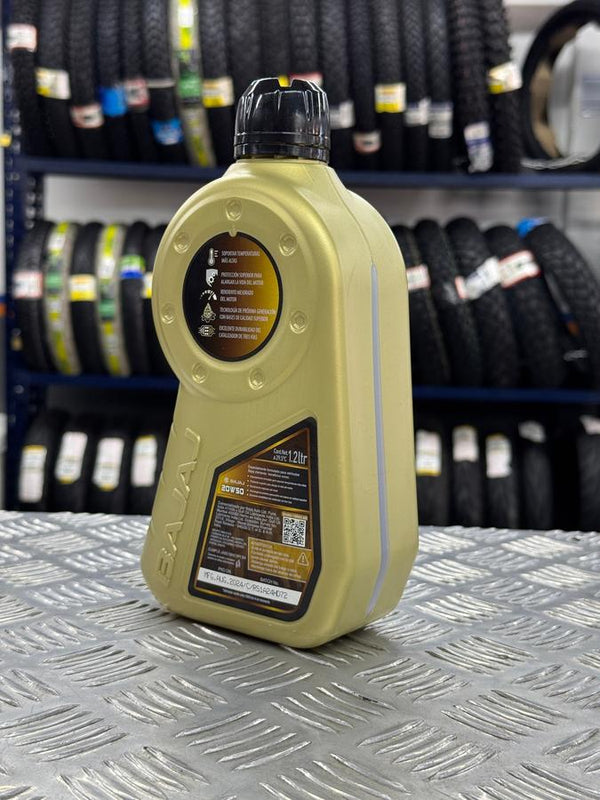 Aceite de Motor Bajaj Sintético 20W50 1.2L 4 Tiempos-Mundimotos