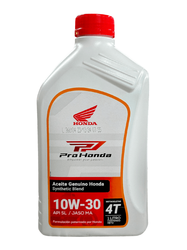 Aceite honda 10W30 semisintetico original - Genuine parts - Mundimotos