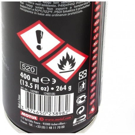 Lubricante de Cadena Motul C4 Chain Lube Line 400 Mililitros-Mundimotos