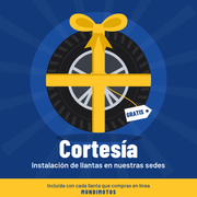 Cortesía: instalación de llantas en nuestras sedes Mundimotos