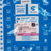empaque Reposapie Pulsar 135/180/200 Bajaj Original (Trasero Izquierdo)