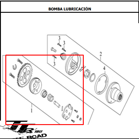 BOMBA OIL CR5 180 ORIGINAL - Mundimotos