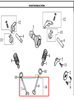 Cargar imagen en el visor de galería, KIT VALVULAS CR5/TTX/TTR180 ORIGINAL - Mundimotos