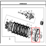 Load image into Gallery viewer, CAMPANA CLUTCH TTR180 ORIGINAL - Mundimotos