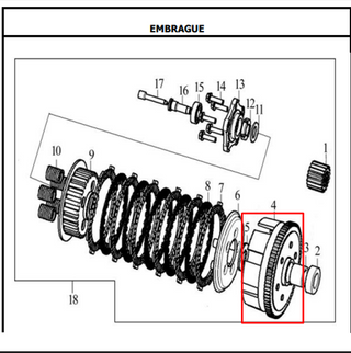 CAMPANA CLUTCH TTR180 ORIGINAL - Mundimotos