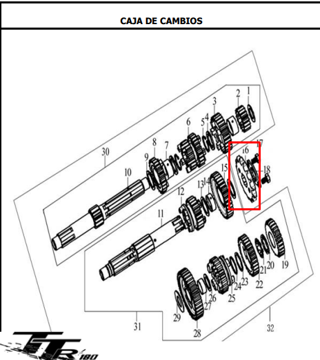 PINON 13T TTX180 P520 ORIGINAL - Mundimotos