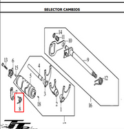 RESORTE LEVA CAMBIOS CR5 180 ORIGINAL - Mundimotos