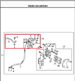Cargar imagen en el visor de galería, BOMBA FRENO CR5/TTX180 ORIGINAL - Mundimotos