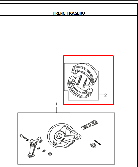 BANDAS FRENO EVOR3/CR5 ORIGINAL - Mundimotos