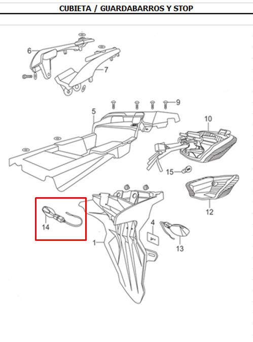 DIRECCIONAL RR/RH TTX180 ORIGINAL - Mundimotos